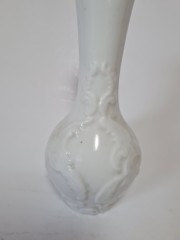 KPM Royal Bavaria Фарфоровая ваза белая с фактурным узором, 17см, Германия, 1950-60гг.