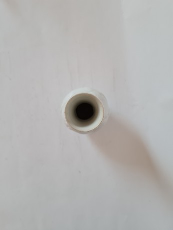 KPM Royal Bavaria Фарфоровая ваза белая с фактурным узором, 17см, Германия, 1950-60гг.