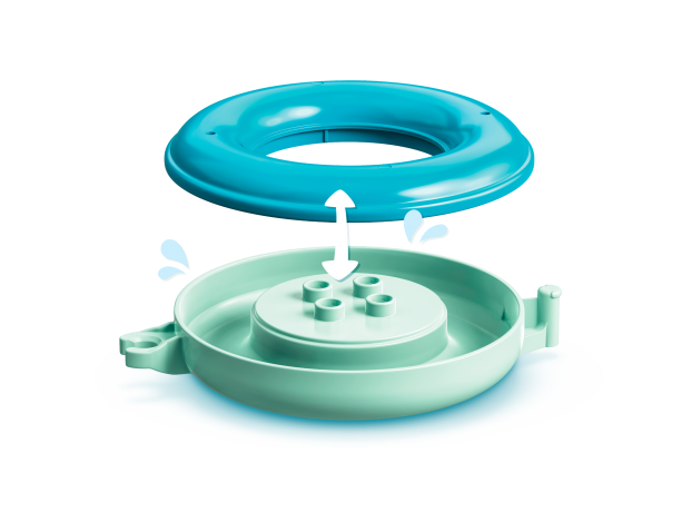 Lego Badewannenspass: Schwimmender Panda Веселье в ванне: плавающая панда