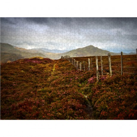 CALVENDO Puzzle CALVENDO Puzzle Herbst-Landschaft in der Nahe von Suidhe Sicht Пазл CALVENDO Puzzle Осенний пейзаж у смотровой площадки Suidhe