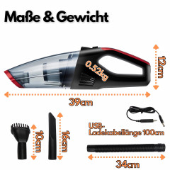 STEINBORG STEINBORG Akku-Handstaubsauger SB-1030, 80 W, beutellos, 6200 Pa Saugleistung, HEPA-Filter, LED-Arbeitsleuchte, 2000mAh Li-Ion Akku, Robust und leicht  Беспроводной ручной пылесос STEINBORG SB-1030, 80 Вт, без мешка, мощность всасывания 6200 Па,