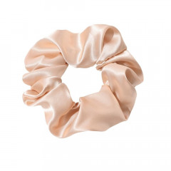 SOHO Satin Scrunchie Beige Атласная резинка для волос