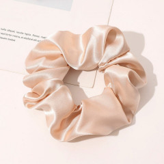 SOHO Satin Scrunchie Beige Атласная резинка для волос