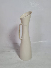 Ваза винтажная Bavaria с цветочным декором и позолотой, узкая с ручкой, фарфор, 21 x 5,5, Германия, 1980гг.