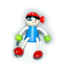 HESS Holzspielzeug Schwingfigur Pirat Деревянная качающаяся фигурка пирата