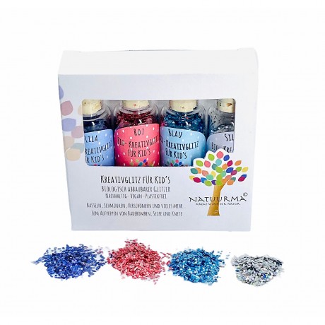 NATUURMA© Bioglitzer aus pflanzlicher Zellulose zum schminken und basteln Knete Органические блестки из растительной целлюлозы для макияжа и рукоделия