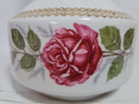 Ваза винтажная Winterling Kirchenlamitz Bavaria с розой и золотистой окантовкой, 22,5 см, Германия, 1960-70гг.