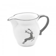 Gmundner Keramik Gmundner Keramik Grauer Hirsch Milchgiesser glatt 0,5 L / h: 10,8 cm Гладкая насадка для молока Gmundner Ceramics Grey Deer 0,5 л / высота: 10,8 см