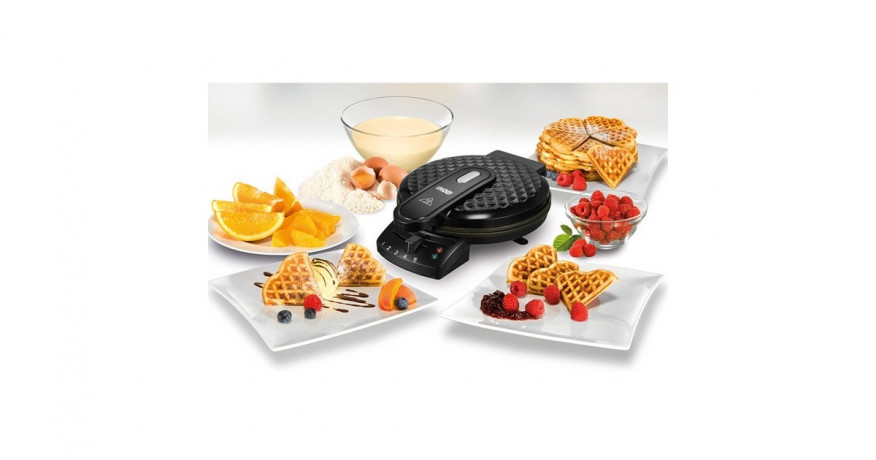 Unold Unold Waffelautomat Diamant, Waffeleisen schwarz, 1.200 Watt  schwarz Вафельница Unold Диамант, вафельница черная, 1200 Вт