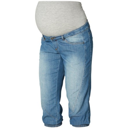 mama licious Брюки для беременных Caprihose MLAN Blue Denim
