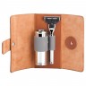 Muhle TRAVEL Kulturtasche aus Rindsleder mit Gillette Fusion Rasierer und Reiserasierpinsel  Несессер TRAVEL из воловьей кожи с бритвой Gillette Fusion и помазком для бритья