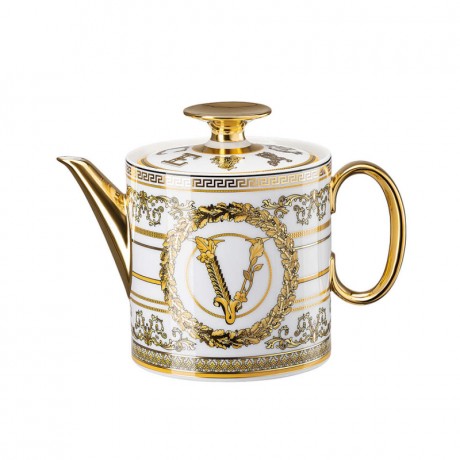 Rosenthal meets Versace Rosenthal Versace Virtus Gala White Teekanne 0,90 L Заварочный чайник Rosenthal Versace Virtus Gala White 0,90 л