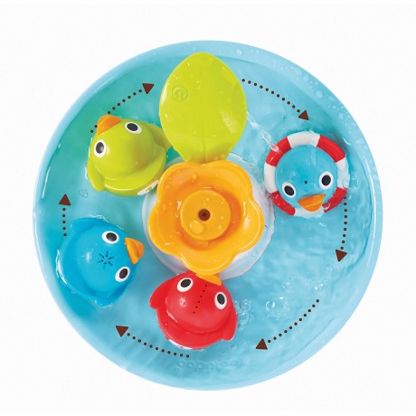 Yookidoo Badewannenspiel Entenrennen Утиная гонка в ванне