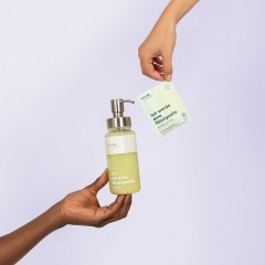 FUTURE STORIES Vorteilskit 3er Set Flussigseifen Pulver Koriander &amp; Limette inkl. Pumpspender  Набор Advantage Kit из 3 жидких мыльных порошков с кориандром и лаймом, включая помпу-дозатор