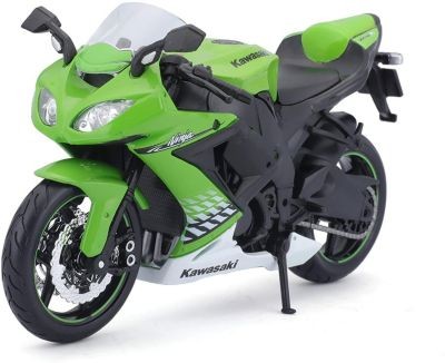 Maisto Modellmotorrad Kawasaki Ninja ZX-10R (schwarz-grun Модель мотоцикла Kawasaki Ninja ZX-10R (черно-зеленый