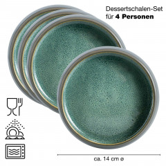 Moritz &amp; Moritz Moritz &amp; Moritz Dessertschale 4-tlg. REACTIV grau Десертная тарелка Moritz &amp;amp; Moritz 4 шт. РЕАКТИВНЫЙ