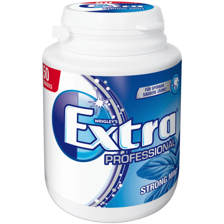 Wrigley's Extra Professional Strong Mint Жевательная резинка перечная мята 50 шт.