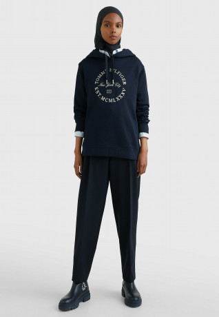 Tommy Hilfiger METALLIC ROUNDALL HOODIE Hoodie desert sky Толстовка с капюшоном METALLIC ROUNDALL Толстовка с капюшоном небо пустыни