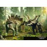 Edu-Toys Grosses 2in1 Dinosaurier Ausgrabungsset mit Werkzeug Triceraptor und Stegosaurus in schwerem Sandblock Большой набор для раскопок динозавров 2 в 1 с инструментами Трицераптор и Стегозавр в тяжелом песчаном блоке