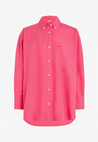 Tommy Hilfiger ICONS Button-down blouse bright cerise pink ICONS Блузка на пуговицах ярко-вишнево-розовый