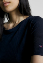 Tommy Hilfiger SLIM Basic T-shirt desert sky SLIM Базовая футболка небо пустыни