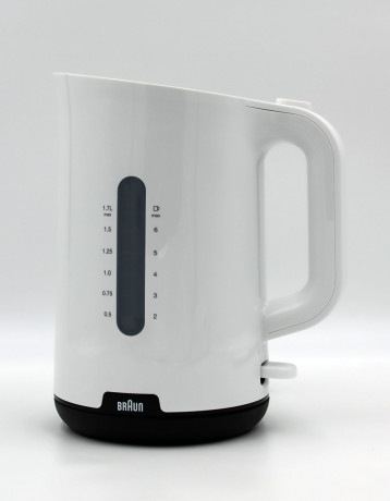 Braun Braun Wasserkocher WK1100WH Wasserkocher weiss/schwarz 1,7L, 2200 Watt Чайник Braun WK1100WH чайник белый/черный 1,7 л, 2200 Вт