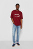 Tommy Hilfiger TOMMY HILFIGER X SHAWN MENDES ARCHIVE TEE UNISEX Print T-shirt rouge ФУТБОЛКА TOMMY HILFIGER X SHAWN MENDES ARCHIVE UNISEX Футболка с принтом румяна