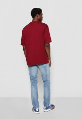 Tommy Hilfiger TOMMY HILFIGER X SHAWN MENDES ARCHIVE TEE UNISEX Print T-shirt rouge ФУТБОЛКА TOMMY HILFIGER X SHAWN MENDES ARCHIVE UNISEX Футболка с принтом румяна