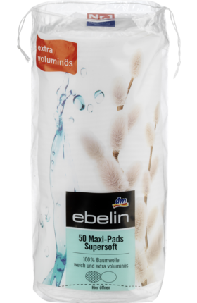 ebelin Maxi-Pads Supersoft Ватные диски супермягкие, 50 шт