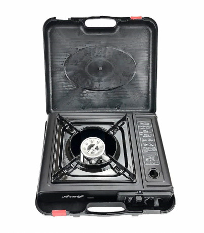 Kingsale Kingsale Gaskocher Portabler Campingkocher 1-flammig Gas-/ Gaskartuschen Kocher 2200W  Газовая плита Kingsale, портативная походная плита, газовая плита с 1 конфоркой/газовым картриджем, 2200 Вт