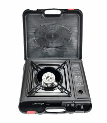 Kingsale Kingsale Gaskocher Portabler Campingkocher 1-flammig Gas-/ Gaskartuschen Kocher 2200W  Газовая плита Kingsale, портативная походная плита, газовая плита с 1 конфоркой/газовым картриджем, 2200 Вт