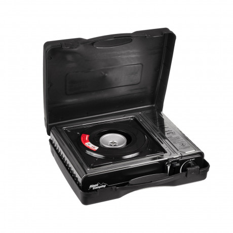 Alpen Camping Alpen Camping Gaskocher Mount Blanc, [ 2,2 kW ] fur Gaskartuschen; integr. Piezozundung u. stufenlose Regulierung  Газовая плита Alpen Camping Mount Blanc, [2,2 кВт] для газовых баллончиков; интеграл. Пьезорозжиг и бесступенчатая регулировка