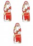 Lindt 2025 Weihnachtsmann 3stk x 200g, НАБОР Линдт Шоколадный Дед Мороз, 3 шт х 200г