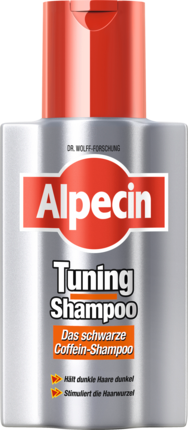 Alpecin Shampoo Tuning, 200 ml Укрепляющий Шампунь для Волос с Экстрактом Кофеина подходит для Первой Седины, 200 мл