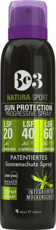 Be3 Sonnenspray Natura Sport LSF 20/40/60, 100 мл