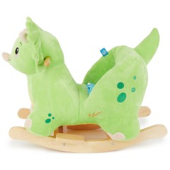bieco Schaukelpferd Plusch Dino Schaukeltier 60 cm Baby Wippe Holz Spielzeug ab 9M Schaukeltiere Лошадка-качалка Плюшевый Дино Животное-качалка 60 см Baby Rocker Деревянная игрушка от 9M Rocking Animals