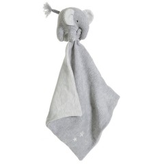Teddykompaniet Cosy Knits Schmusetuch Elefant 28 x 28 cm [grau] Schnuffeltucher Cosy Knits Одеяло Слон 28 x 28 см [серый] Одеяло