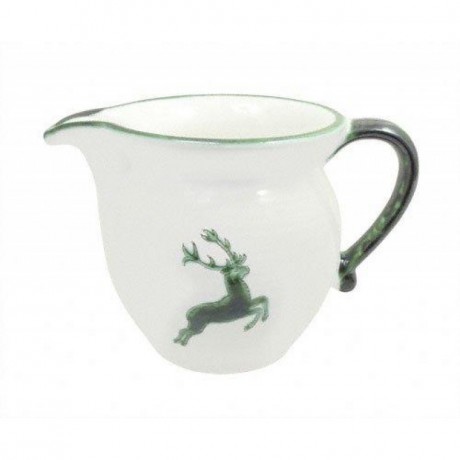 Gmundner Keramik Gmundner Keramik Gruner Hirsch Milchgiesser glatt 0,5 L / h: 10,8 cm Гладкая насадка для молока Gmundner Ceramics Green Deer 0,5 л / высота: 10,8 см