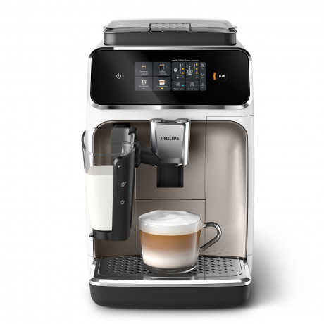Philips Philips Kaffeevollautomat EP2333/40 2300 Series, 4 Kaffeespezialitaten, mit LatteGo-Milchsystem, Weiss und Chrom  Полностью автоматическая кофемашина Philips EP2333/40 серии 2300, 4 сорта кофе, с молочной системой LatteGo, белый и хром