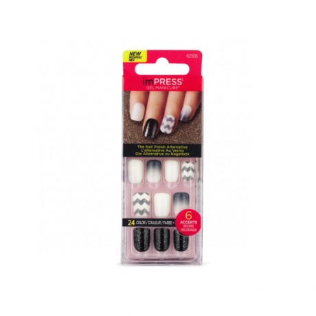 KISS imPRESS Gel Manicure selbstklebende Fingernagel Flash Mob 1 Набор