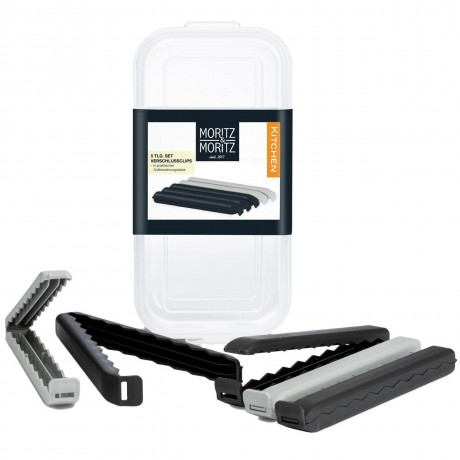 Moritz & Moritz Moritz & Moritz  Verschlussclips 5-tlg. Kitchen grau Зажимные скобы Moritz &amp; Moritz 5 шт. Кухня