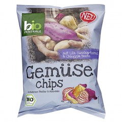 Bio Zentrale Bio Gemusechips Schwarzer Pfeffer и Meersalz 80 г