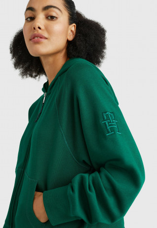 Tommy Hilfiger SPORT Zip-up sweatshirt prep green SPORT Толстовка на молнии подготовка зеленый