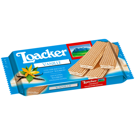 Loacker Classic Vanille Вафли с ванильным кремом 90г
