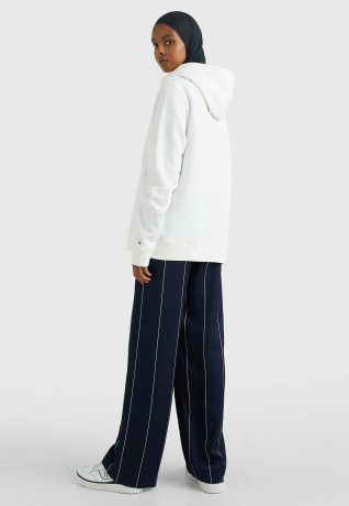 Tommy Hilfiger METALLIC ROUNDALL HOODIE Hoodie ecru Толстовка с капюшоном METALLIC ROUNDALL Толстовка с капюшоном экрю