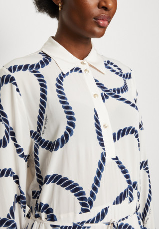 Tommy Hilfiger COASTAL ROPE LONG DRESS Maxi dress coastal/blue ДЛИННОЕ ПЛАТЬЕ COASTAL ROPE Платье макси прибрежный/синий