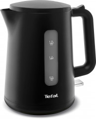 Tefal Tefal Wasserkocher KO2008 Principio Select, 1,7 l, 2400 W, Automatischer Ein-/Ausschalter, Antikalk-Filter, schwarz Matt  Чайник Tefal KO2008 Principio Select, 1,7 л, 2400 Вт, автоматическое включение/выключение, фильтр против накипи, матовый черный