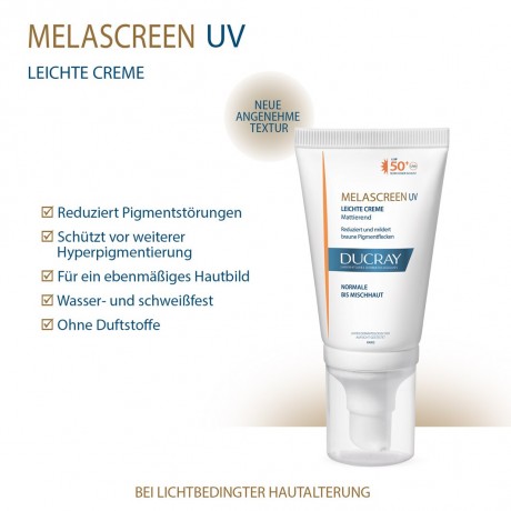Ducray MELASCREEN Photoaging UV Cr.leicht SPF 50+  MELASCREEN Photoaging UV Cr.light SPF 50+