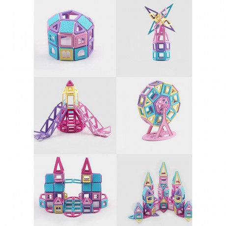 TOPMELON Satz mit  85 magnetischen Bausteinen Набор из 85 магнитных строительных блоков.