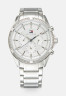 Tommy Hilfiger CASE WITH BEZEL DIAL BRACELET Chronograph watch silver-coloured КОРПУС С БЕЗЕЛЕМ БРАСЛЕТ Часы с хронографом серебристый